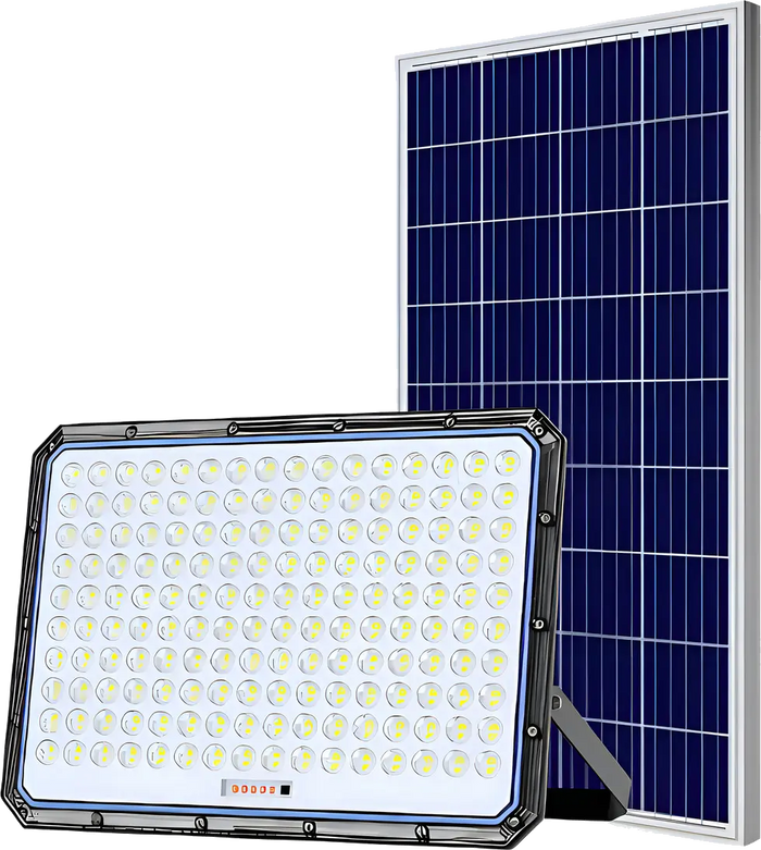 Reflector Solar LED 5000W con Panel y Control Remoto | IP66