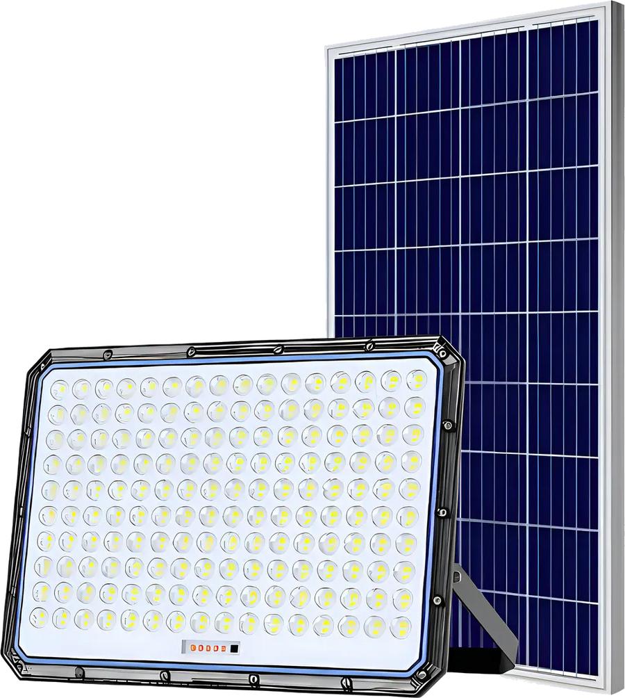 Reflector Solar LED 5000W con Panel y Control Remoto | IP66